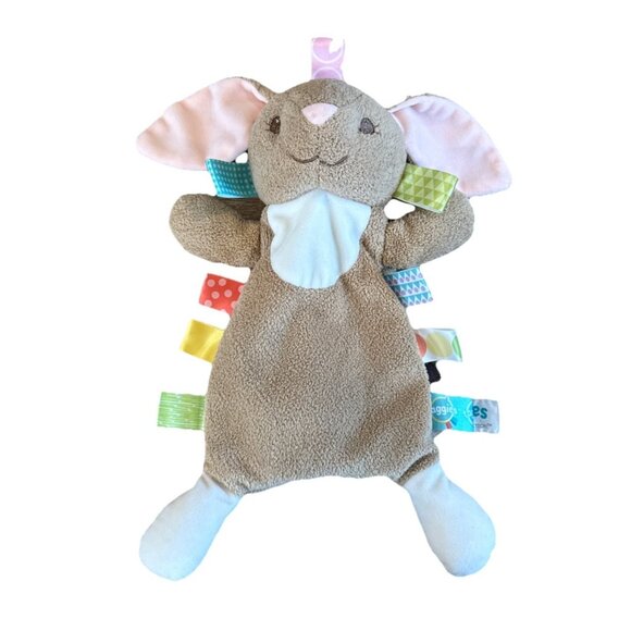Taggies Rabbit Lovey Soft Plush Baby Sensory Toy Stuffed Animal Mary Meyer - Picture 1 of 8